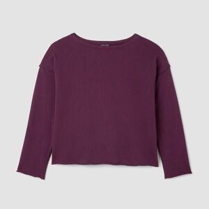 Eileen Fisher Lightweight Organic Cotton Terry Box-Top 1X – Excellent Condition!